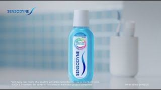 Sensodyne Complete Protection Mouthwash  1 Mouthwash 4 Benefits  Hindi  20 sec [upl. by Allebara167]