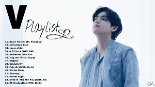 BTS V 김태형 Playlist  2023 UPDATED  뷔 노래 모음 [upl. by Bruns]