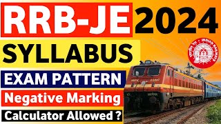 RRB JE Syllabus  RRB JE Exam Pattern  RRB JE 2024 Notification  RRB JE 2024  RRB JE Vacancy 2024 [upl. by Flieger]