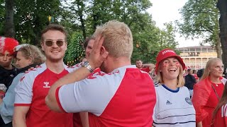 Denmark VS England  Best Crowd Reaction After A Goal  Damsgaard Goal vs England [upl. by Einaffets224]