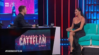 Belen Rodriguez e la frecciatina a Stefano De Martino  Stasera cè Cattelan su Rai2 del 10042024 [upl. by Samled]