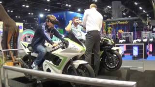 Motorbike VR Professional Simulator Cesys  IAAPA 2016 [upl. by Gregg138]