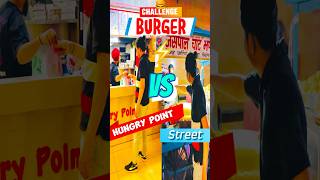 Burger eating challenge 😱🍔  food vlogs  shorts burger streetfood [upl. by Ecart]