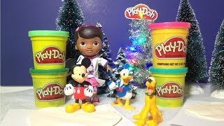 DOC MCSTUFFINS How to Make Play Doh Footprints in the Snow [upl. by Racklin]