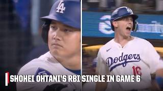 Shohei Ohtani amp the Dodgers ARE HEADED TO THE WORLD SERIES 🔥 Ohtanis RBI breaks it open  ESPN MLB [upl. by Rapsag]