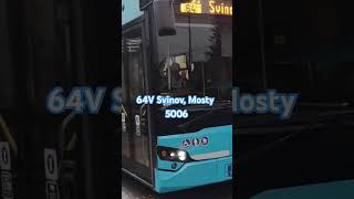 64V Svinov Mosty  5006 ekova dpo bus mhd [upl. by Uok108]