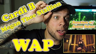 Cardi B  WAP REACTION feat Meg Thee Stallion  W Aaron Baker [upl. by Lengel]