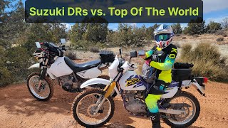 DR650 amp DR200 vs Top of the World  Moab [upl. by Attalanta]