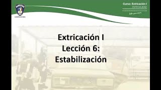 Academia de Rescate Vehicular  Estabilización [upl. by Arah973]