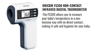 Oricom FS300 NonContact Infrared Digital Thermometer [upl. by Sonnnie]