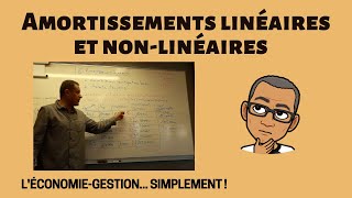 Amortissements linéaires et non linéaires [upl. by Larual]