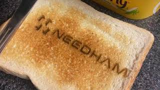 Using a Laser to Toast Bread  Needham Laser Technologies [upl. by Sang64]