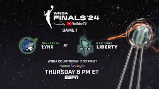 LIVE FINALS 2024 GAME 1  MINNESOTA LYNX VS NEW YORK LIBERTY  OCT 10 [upl. by Eimorej]