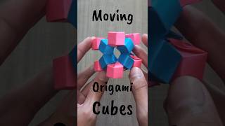 Fidget toy in origami Moving cubes [upl. by Mickey]