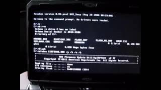 Как сделать загрузочный флэш диск и обновить BIOS  на примере ноутбука MSI GT600NC [upl. by Surovy33]