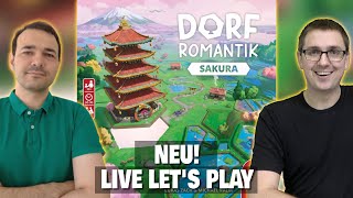 Dorfromantik Sakura  Live Lets Play  Nachfolger vom Spiel des Jahres 2023 [upl. by Naejeillib]