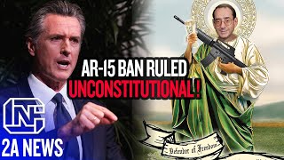 California AR15 Ban Ruled Unconstitutional By Famous Federal Judge [upl. by Ecirtaeb]