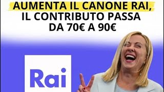 Aumento canone Rai e altroManovra finanziaria 2024  bugie e disastri di governo 261024 [upl. by Clyde]