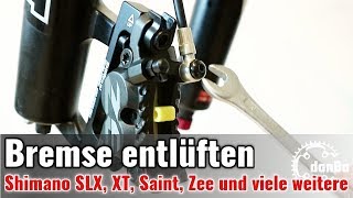 Shimano Scheibenbremse richtig entlüften Deore SLX XT XTR Zee Saint uvm Tutorial 7 [upl. by Muhcan734]