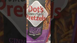 Dots Homestyle Pretzels Cinnamon Sugar Seasoned Pretzel Twists [upl. by Milda]