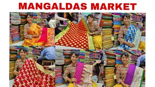 Mangaldas market  Latest budget friendly Saree Collection  A Sparkling Star [upl. by Ty]