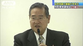 自民税調の議論が本格化 外形標準課税は25倍に141226 [upl. by Wiersma]