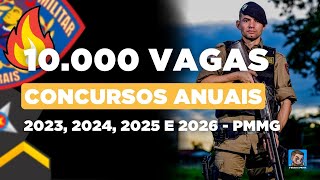 CONCURSO PMMG TODOS OS ANOS 2023 A 2026  10000 VAGAS [upl. by Koah259]