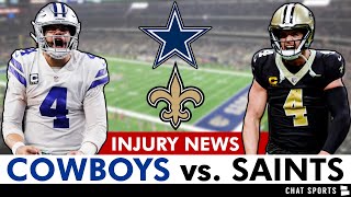 Cowboys vs Saints Preview Prediction Injury Report Jake Ferguson Dak Prescott  NFL Week 2 [upl. by Loralie]