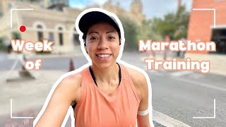 Week of Marathon Training  Food Strength Training Long Run  Vlog 4 [upl. by Otrebide909]