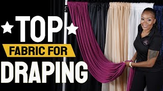 Best Fabric for Backdrops when Draping [upl. by Itnavart]