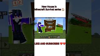 Making House In Minecraft Survival eriesPeshortsytshortsyoutubeshortsminecraftminecraftshorts [upl. by Maggee387]