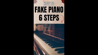 HOW TO FAKE PIANO IN 6 EASY STEPS [upl. by Riker]