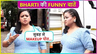 Bharti Singh Invites Paps For Ganpati Reacts On Krushna Copying Her Look  Laughter Chef [upl. by Nimesh486]