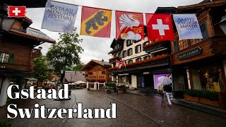 🇨🇭 Gstaad Switzerland Walking tour through the Luxurious Village for worlds Celebrity [upl. by Apple]