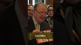 Lord Alton underscores Prof Rehmans reports documenting genocidal acts against the PMOI in Iran [upl. by Etnovad974]