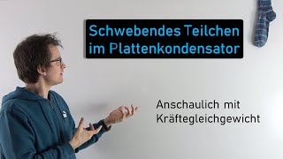 Schwebendes Teilchen im Plattenkondensator  Physik Oberstufe [upl. by Burkitt]