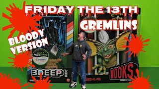 Friday the 13th 3DEEP VHS and Gremlins NOOKS by Culturefly Bloody Version unboxing culturefly [upl. by Yellat]