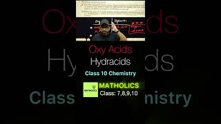 Oxyacids and Hydracids Main Difference  Acids Bases and Salts class10chemistry matholics cbse [upl. by Celestyn571]