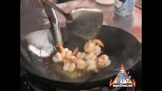 Thai Street Vendor Garlic Shrimp [upl. by Nillor]