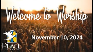 Sunday Worship – November 10 [upl. by Kaczer133]