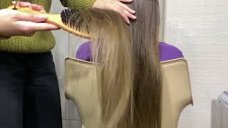 ASMR hair play and brushing relax mode on [upl. by Wheaton]