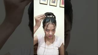 Wedding party bun hairstyle ✨ hairstyle hair bun easyhairstyle wedding hairstyles [upl. by Anayra]