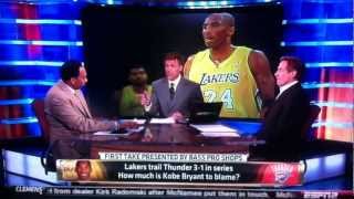 Skip bayless vs Steven A Smith on Kobe bryants 2012 playoff failures [upl. by Hoeg205]