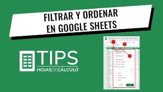 Cómo filtrar y ordenar en Google Sheets Método simple y rápido [upl. by Eirroc]