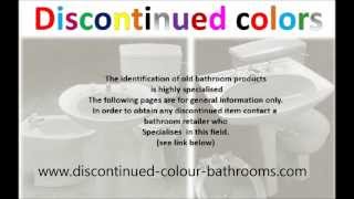 Discontinued old bathroom colours colors old bathrooms twyford Shites Ideal Armitage [upl. by Nathanoj603]