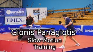 Gionis Panagiotis  SlowMotion Training Table Tennis 2019 [upl. by Ecila236]