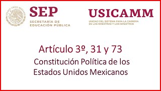 👨‍⚖👩‍⚖ ARTÍCULO 3° de la Constitución Mexicana 📜 ACTUAL 👩‍🏫EDUCACIÓN👨‍🏫 [upl. by Noslrac299]