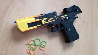 LEGO Desert Eagle  Blaze Blowback Rubberband Gun [upl. by Hiroko]