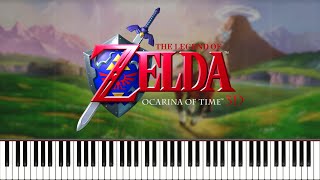 Title Theme  The Legend of Zelda Ocarina of Time Piano Cover  Sheet Music [upl. by Zak54]