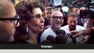 Sophia Loren e DampG nella notte magica di Napoli quotLa mia città e la mia fortuna nel cinemaquot [upl. by Idhem]